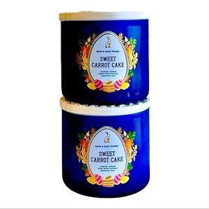 BATH AND BODY WORKS SWEET CARROT CAKE 3-WICK CANDLES